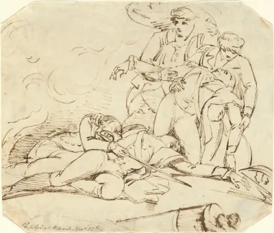 Death Of General Montgomery In The Attack On Quebec 31 December 1775