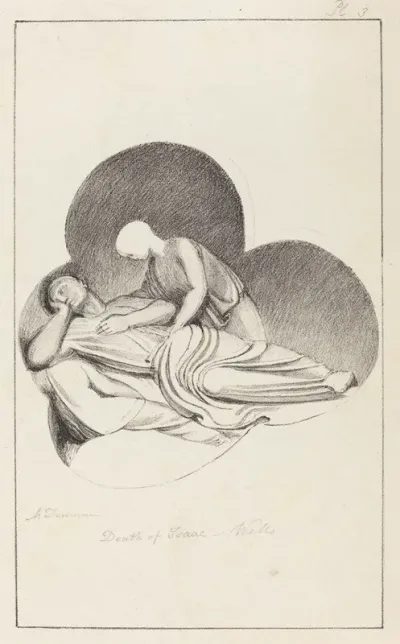 Death Of Isaac From Wells Cathedral Published 1829