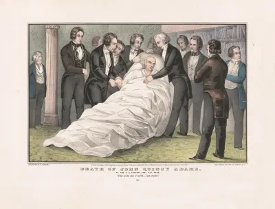 Death Of John Quincy Adams At The U S Capitol Feby 23d 1848