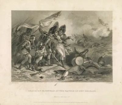 Death Of Pakenham At The Battle Of New Orleans