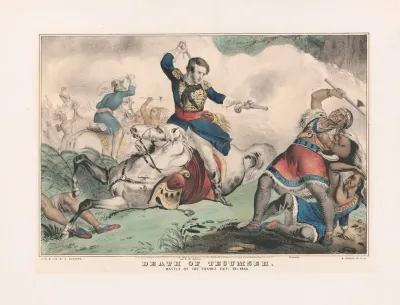 Death Of Tecumseh Battle Of The Thames Oct 18 1813