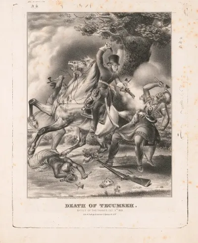 Death Of Tecumseh Battle Of The Thames Oct 5th 1813