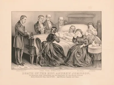 Death Of The Hon Andrew Johnson U S Senator From Tennessee And Ex President Of The United States