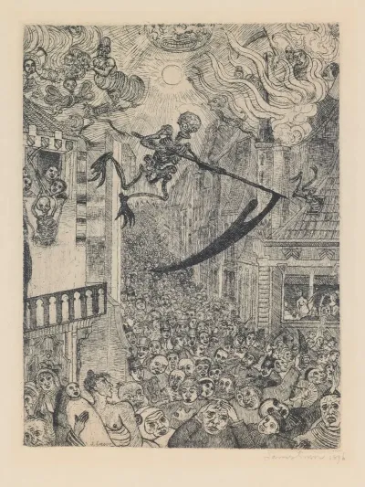Death Pursuing The Human Herd