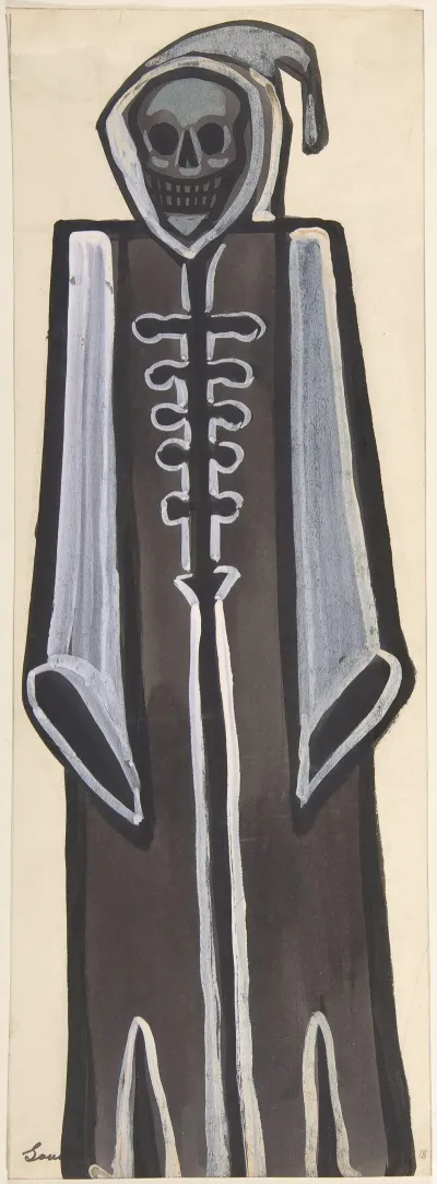 Death Wearing A Black Robe