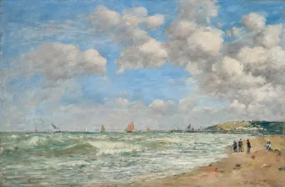 Deauville La Plage A Maree Montante