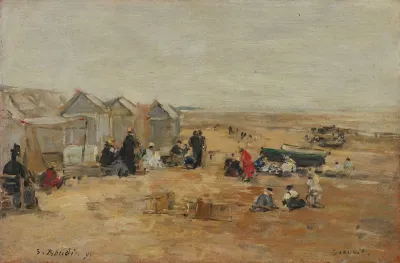 Deauville Scene De Plage