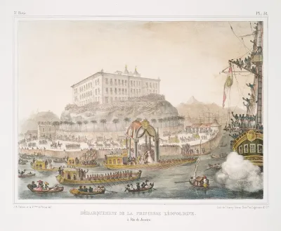 Debarquement De La Princesse Leopoldine A Rio De Janeiro