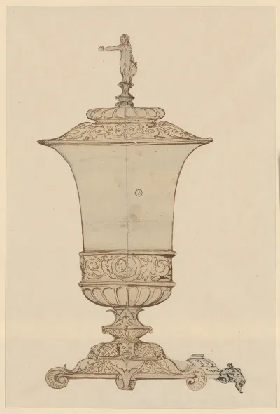 Deckelpokal Mit Allegorischer Frauengestalt