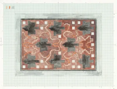 Decoratief Ontwerp In Rood En Zwart