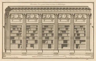 Decoration Dun Grand Cabinet De Livres Ou Bibliotheque
