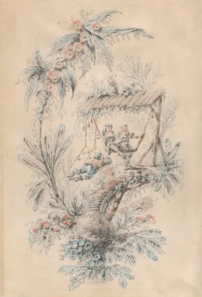 Decorative Fantasy With Exotic Figures In A Tree House