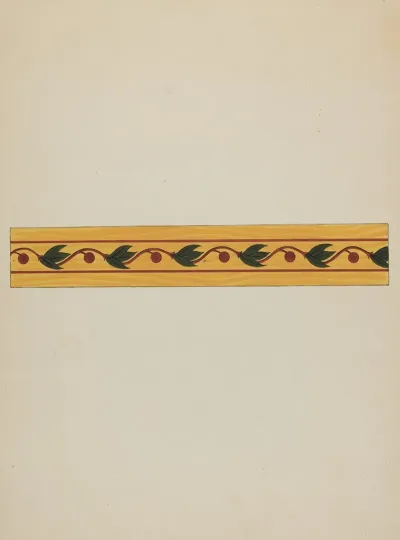 Decorative Panel From Rail Car Interior