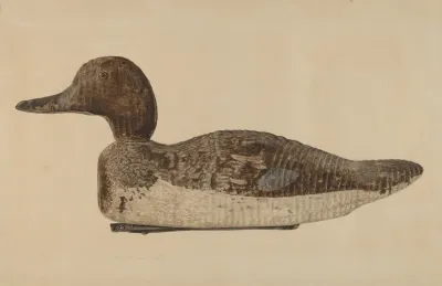 Decoy Blue Winged Teal