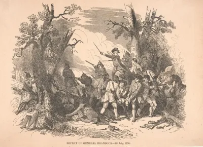 Defeat Of General Braddock 9th July 1755