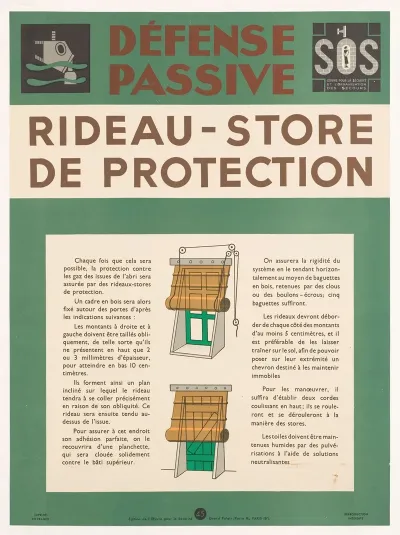 Defense Passive Rideau Store De Protection Contre Les Gaz Asphyxiants