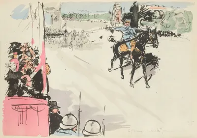 Defile Du 14 Juillet 1919 Le General Mangin Salue Le Pouvoir Public