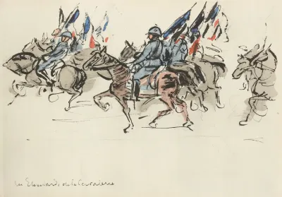 Defile Du 14 Juillet 1919 Les Etendards De La Cavalerie