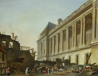 Degagement De La Colonnade Du Louvre