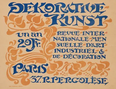 Dekorative Kunst Revue Internationale Mensuelle Dart Industriel De Decoration
