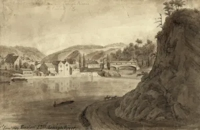 Delaware And Lehigh Rivers At Easton Pa