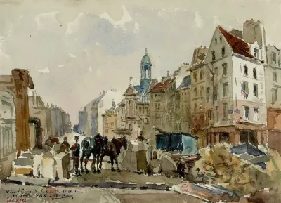 Demolition De La Rue Des Billettes Le 19 Avril 1888