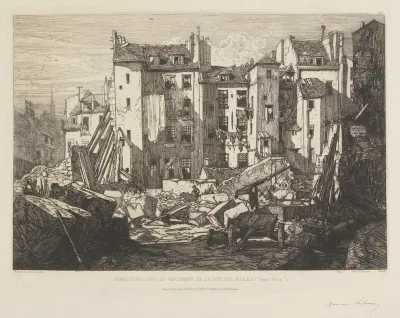 Demolition Of Paris La Rue Des Ecoles