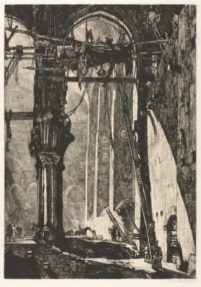 Demolition Of St James Hall Interior