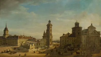 Demolition Of The Church St Clara And The Bernardine Nunnery In Warsaw