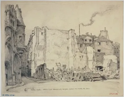 Demolitions De Vieilles Maisons En Face De Lhotel De Sens