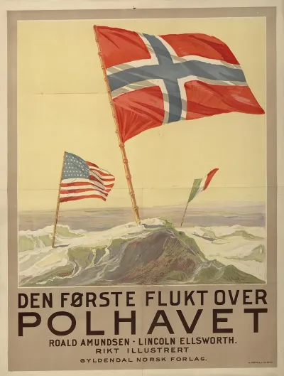 Den Forste Flukt Over Polhavet Av Roald Amundsen Lincoln Ellsworth