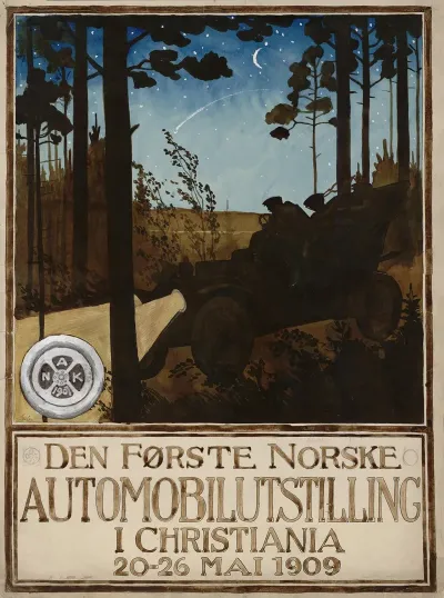 Den Forste Norske Automobilutstilling I Christiania 20 26 Mai 1909