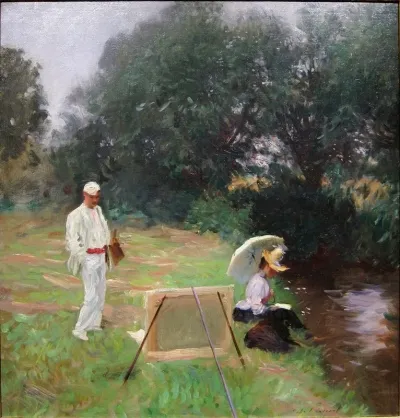 Dennis Miller Bunker Painting At Calcot