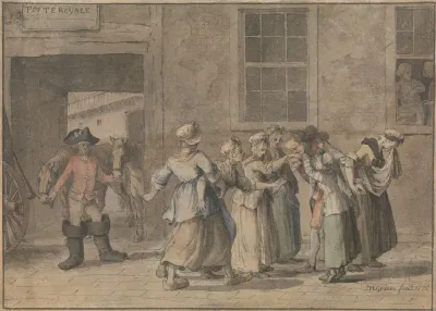 Departure From A French Inn An Illustration For Sternes Sentimental Journey