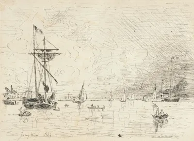 Departure From The Port Of Honfleur