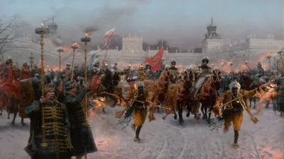 Departure Of John Iii Sobieski And Marysienka Sobieska From Wilanow