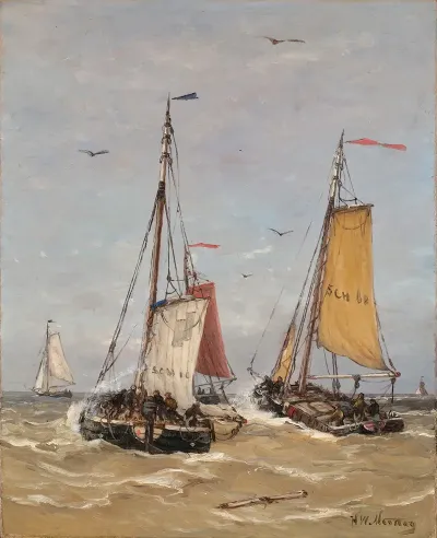Departure Of The Fishing Fleet