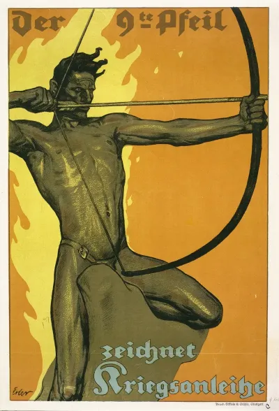 Der 9te Pfeil Zeichnet Kriegsanleihe