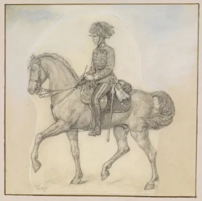 Der Alte Kaiser Franz Joseph Zu Pferde