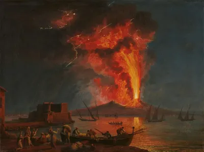 Der Ausbruch Des Vesuvs Am 8 August 1779
