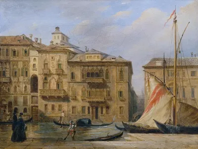 Der Canale Grande In Venedig
