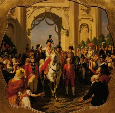 Der Einzug Des Kaisers Franz I Ii Von Osterreich In Wien 1814