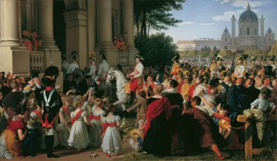 Der Einzug Von Kaiser Franz I In Wien Nach Dem Pariser Frieden Am 16 Juni 1814