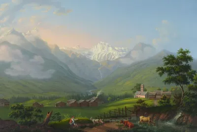 Der Engstligen Boden Im Adelboden Im Canton Bern