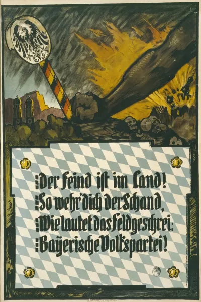 Der Feind Ist Im Land So Wehr Dich Der Schand Wie Lautet Des Feldgeschrei Bayerische Volkspartei