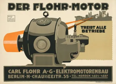 Der Flohr Motor Carl Flohr Ag Elektromotorenbau Berlin