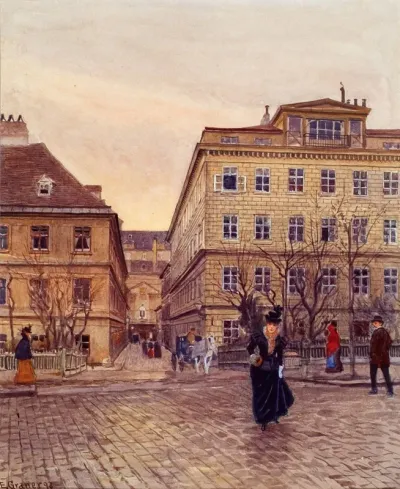 Der Getreidemarkt Und Die Papagenogasse In Wien