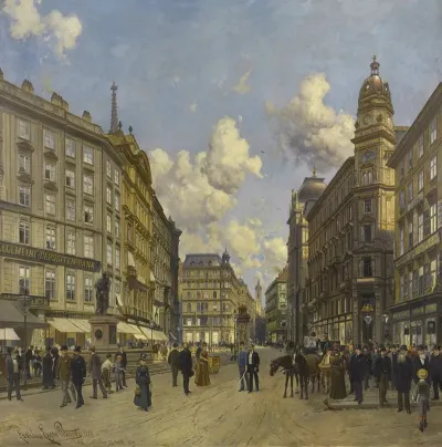 Der Graben Im Jahr 1888 In Richtung Stock Im Eisen