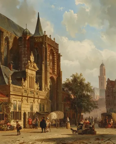 Der Grote Markt In Zwolle