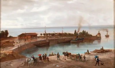 Der Hafen Von Bregenz Regenstimmung